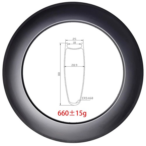 Cerchio carbonio 700c 88x25mm - 700c,